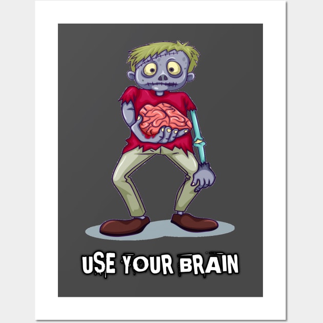 Use your brain ! Wall Art by StoreMoustafa